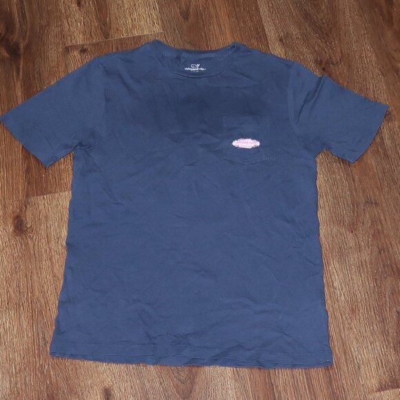 Boys Vineyard Vines String of Lights Holiday Christmas Tee T-Shirt Medium 12/14 - Picture 2 of 5